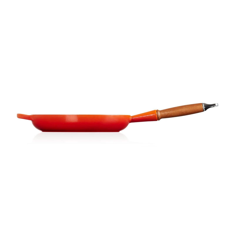 Le Creuset Signature Cast Iron 26cm Frying Pan - Volcanic - Potters Cookshop