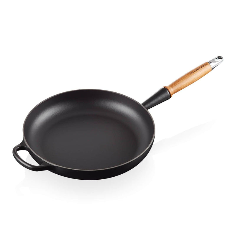 Le Creuset Signature Cast Iron 28cm Frying Pan - Satin Black - Potters Cookshop