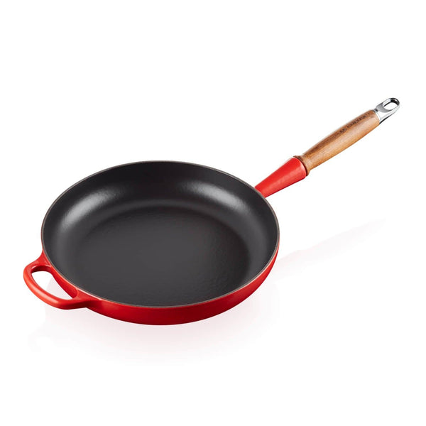Le Creuset Signature Cast Iron 28cm Frying Pan - Cerise - Potters Cookshop