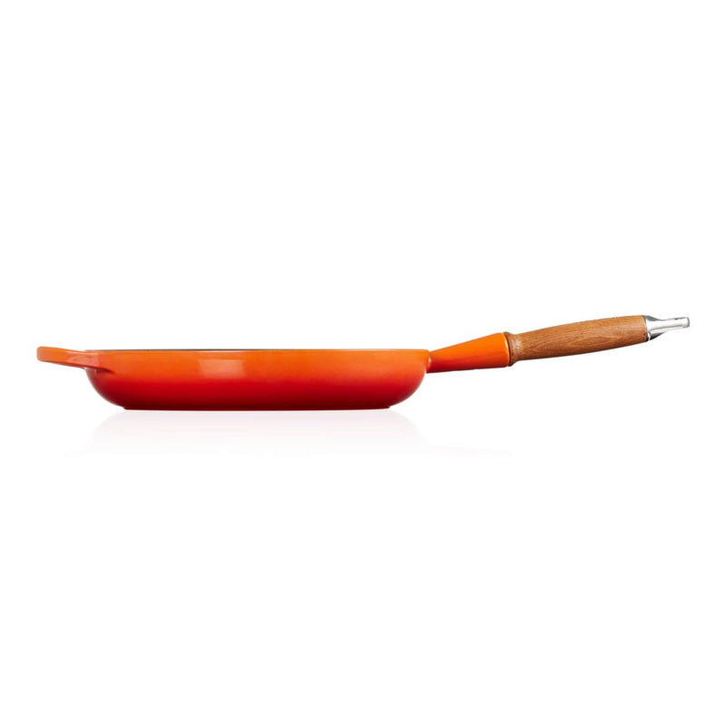 Le Creuset Signature Cast Iron 28cm Frying Pan - Volcanic - Potters Cookshop