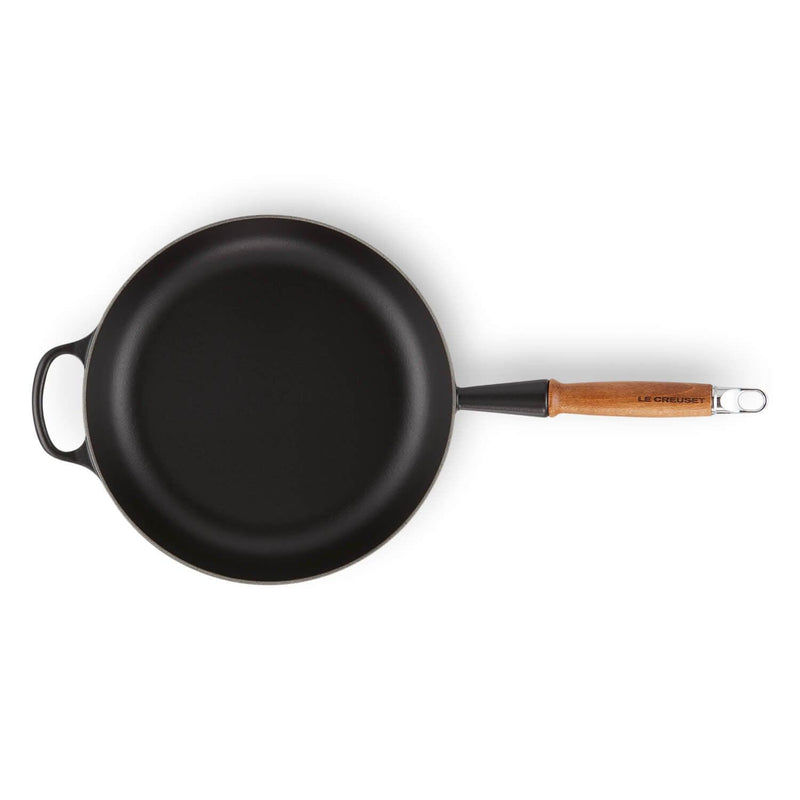 Le Creuset Signature Cast Iron 3 Piece Frying Pan & Saute Pan Set - Satin Black - Potters Cookshop