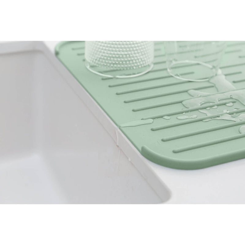 Brabantia SinkSide Silicone Dish Drying Mat - Jade Green