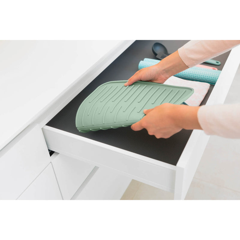 SinkSide Silicone Dish Drying Mat - Jade Green