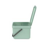 Brabantia Sort & Go 6 Litre Waste Bin - Jade Green - Potters Cookshop