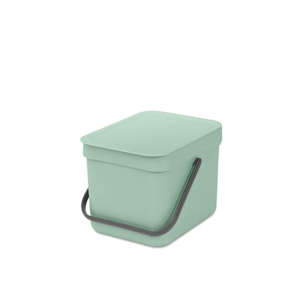 Brabantia Sort & Go 6 Litre Waste Bin - Jade Green - Potters Cookshop