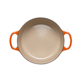 Le Creuset Signature Cast Iron 3 Piece Casserole & Heritage Stoneware Oven Dish Set - Volcanic - Potters Cookshop