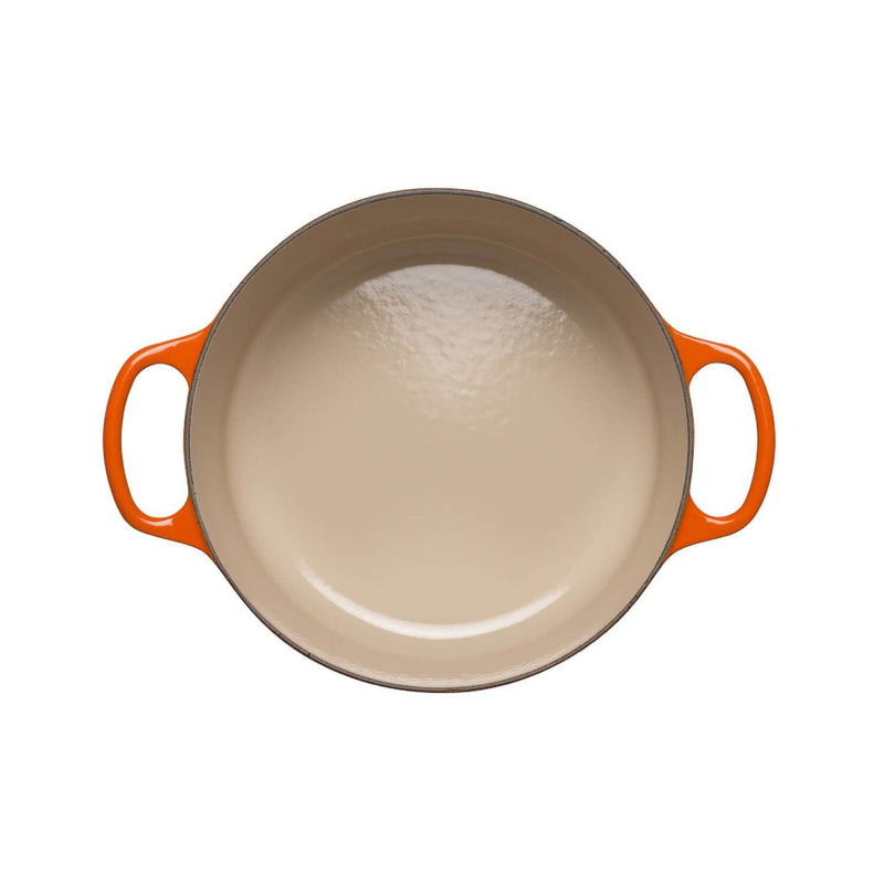 Le Creuset Signature Cast Iron 3 Piece Casserole & Heritage Stoneware Oven Dish Set - Volcanic - Potters Cookshop