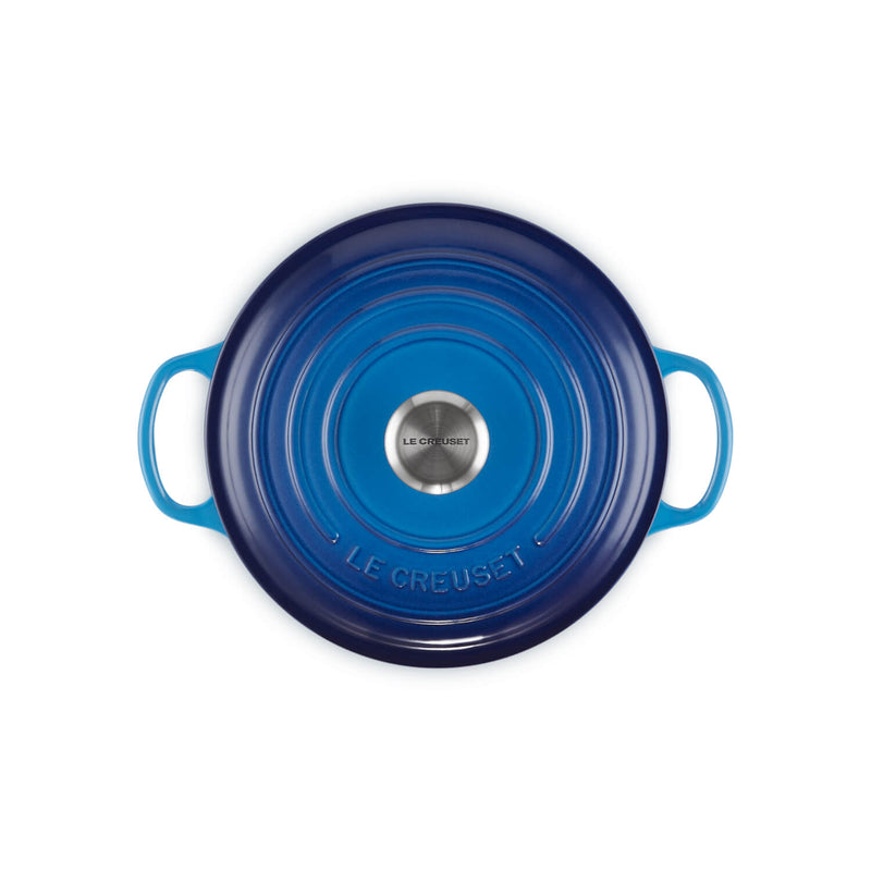 Le Creuset Signature Cast Iron 20cm Round Casserole - Azure