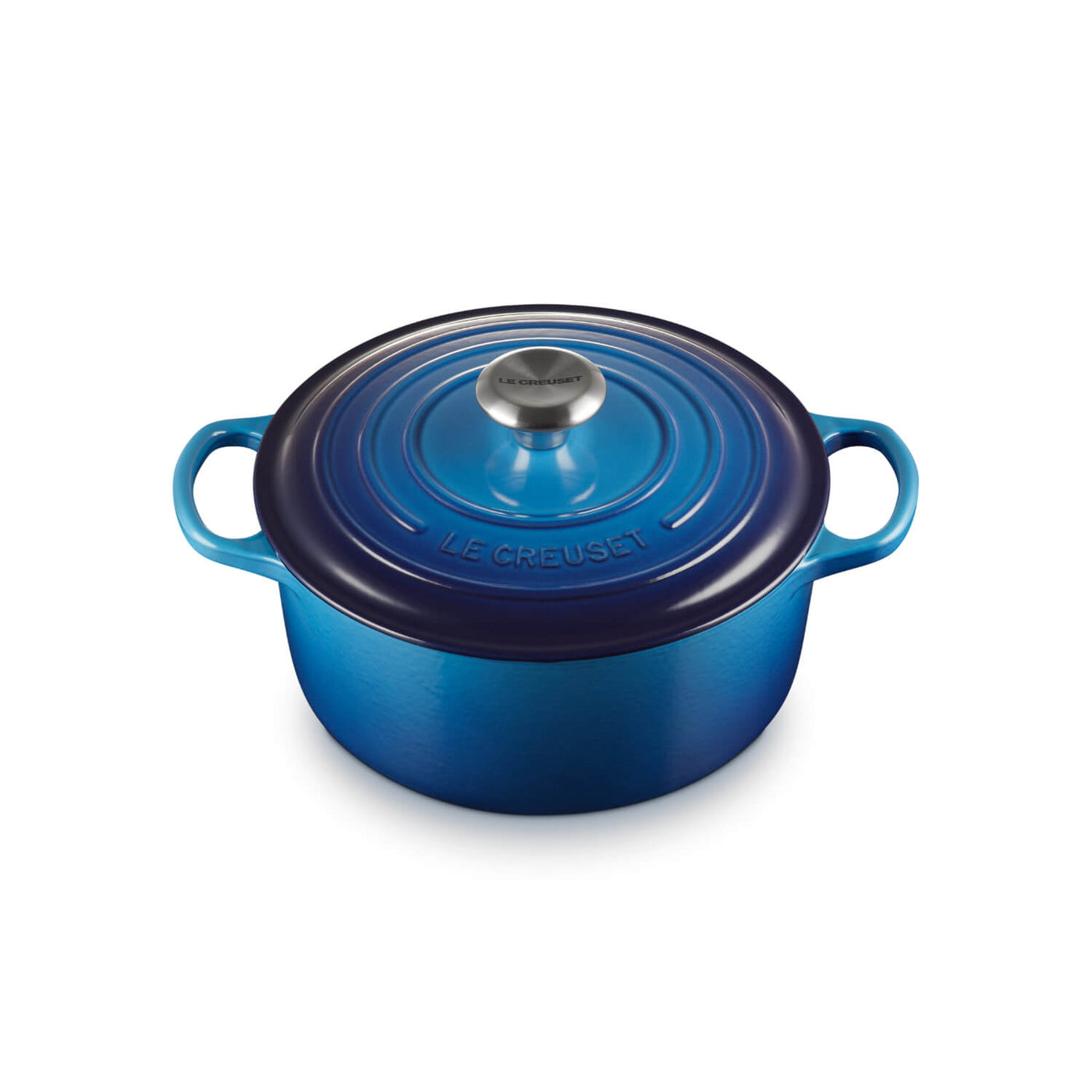 Buy Le Creuset | Signature Cast Iron 24cm Round Casserole - Azure