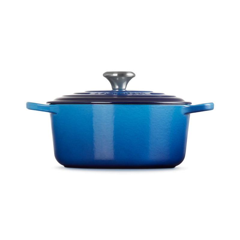 Le Creuset Signature Cast Iron 24cm Round Casserole - Azure