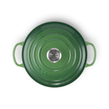 Le Creuset Signature Cast Iron 24cm Round Casserole  - Bamboo Green - Potters Cookshop
