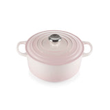 Le Creuset Signature Cast Iron 24cm Round Casserole - Shell Pink