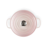 Le Creuset Signature Cast Iron 24cm Round Casserole - Shell Pink