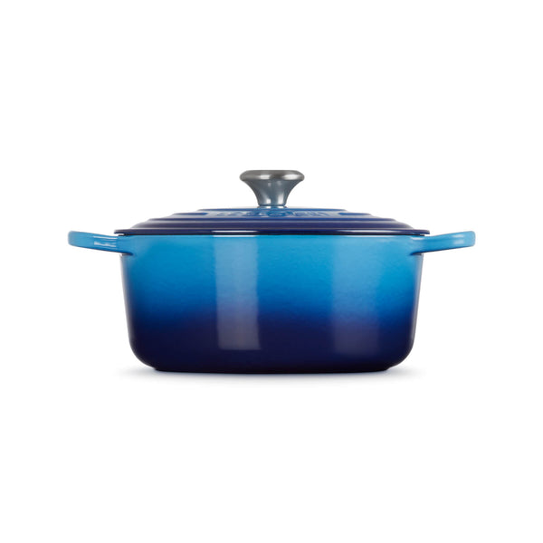 Le Creuset Signature Cast Iron 26cm Round Casserole - Azure