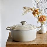 Le Creuset Signature Cast Iron 26cm Round Casserole - Meringue - Potters Cookshop