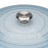 Le Creuset Signature Cast Iron 28cm Round Casserole - Coastal Blue - Potters Cookshop