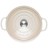 Le Creuset Signature Cast Iron 28cm Round Casserole - Meringue - Potters Cookshop