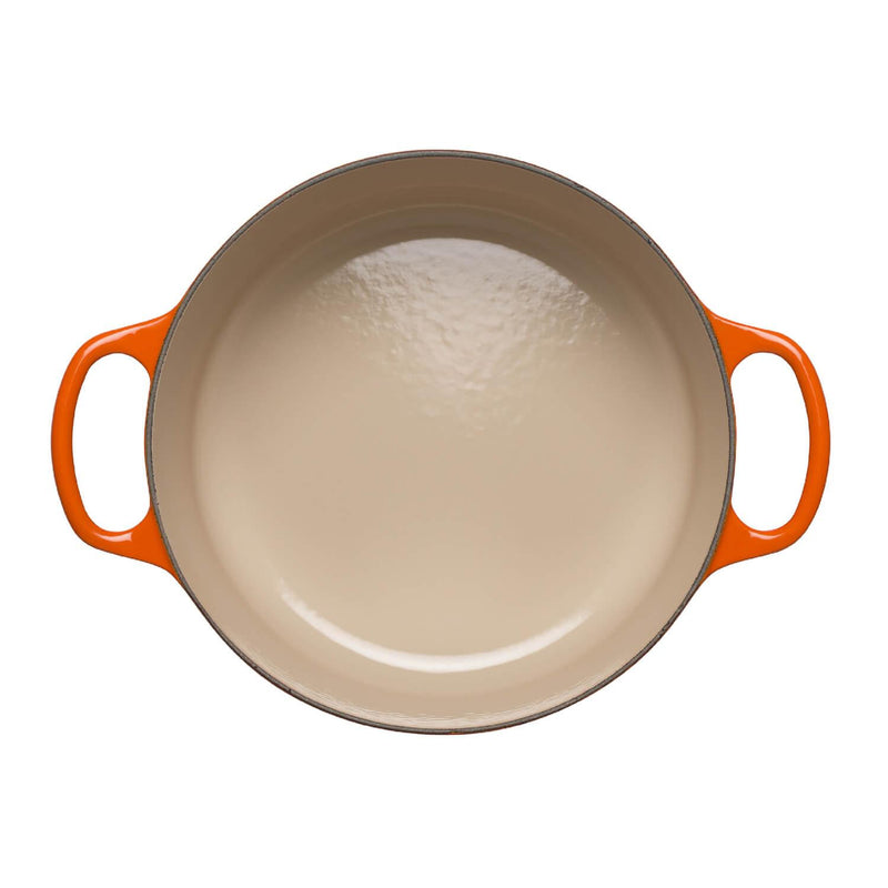 Le Creuset Signature Cast Iron 30cm Round Casserole - Volcanic - Potters Cookshop