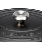 Le Creuset Signature Cast Iron 23cm Oval Casserole - Satin Black - Potters Cookshop