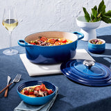 Le Creuset Signature Cast Iron 25cm Oval Casserole - Azure