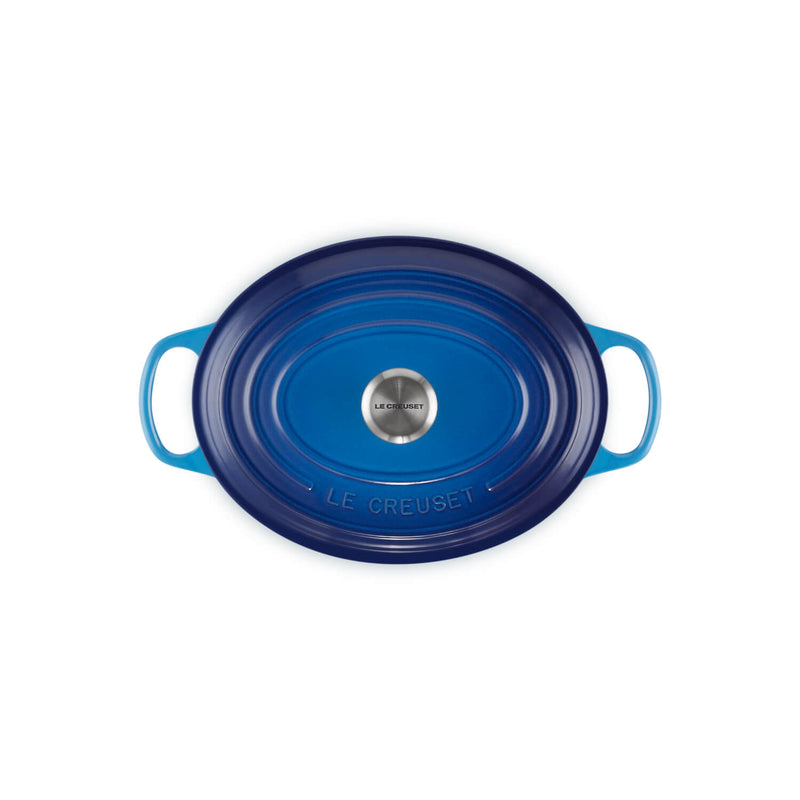 Le Creuset Signature Cast Iron 25cm Oval Casserole - Azure