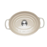 Le Creuset Signature Cast Iron 25cm Oval Casserole - Meringue - Potters Cookshop