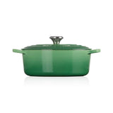 Le Creuset Signature Cast Iron 27cm Oval Casserole - Bamboo Green - Potters Cookshop