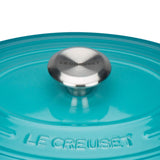 Le Creuset Signature Cast Iron 29cm Oval Casserole - Teal - Potters Cookshop