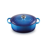 Le Creuset Signature Cast Iron 29cm Oval Casserole - Azure