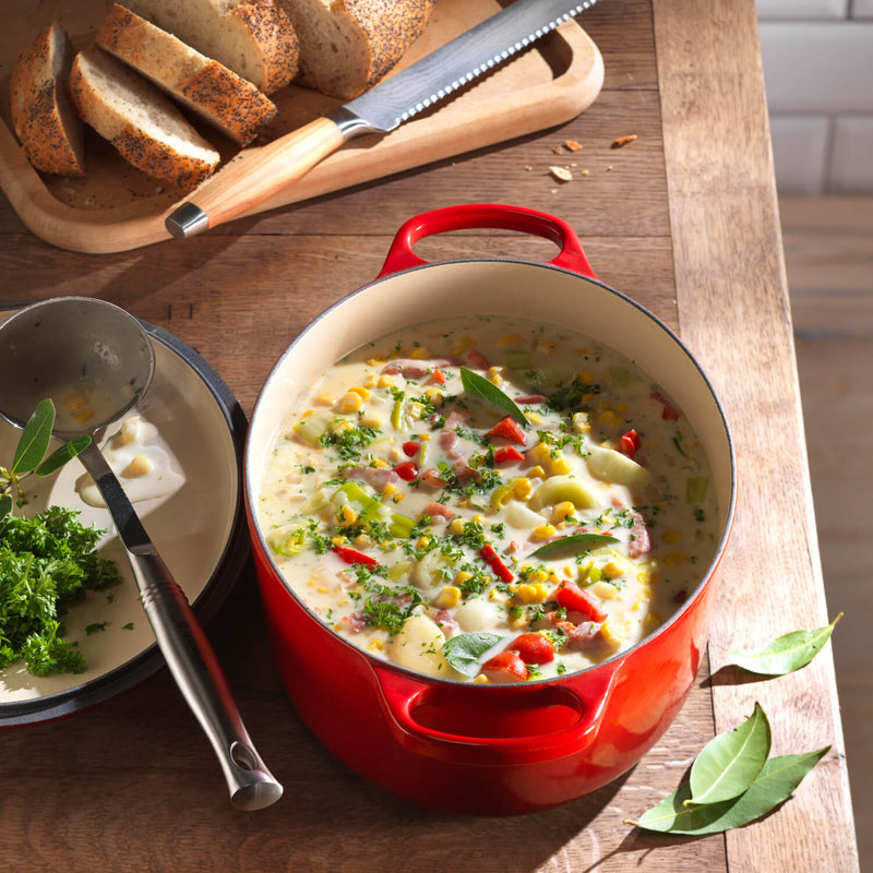 Le Creuset Signature Cast Iron 31cm Oval Casserole - Cerise