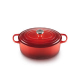 Le Creuset Signature Cast Iron 31cm Oval Casserole - Cerise