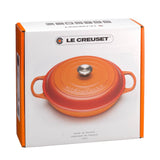 Le Creuset Signature Cast Iron 26cm Shallow Casserole - Teal - Potters Cookshop