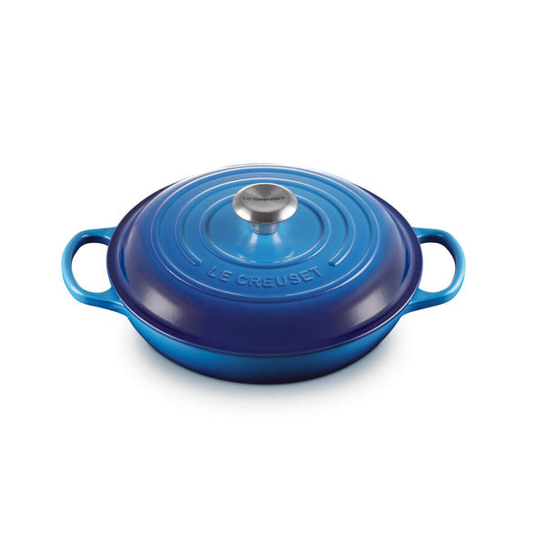 Le Creuset Signature Cast Iron 26cm Shallow Casserole - Azure