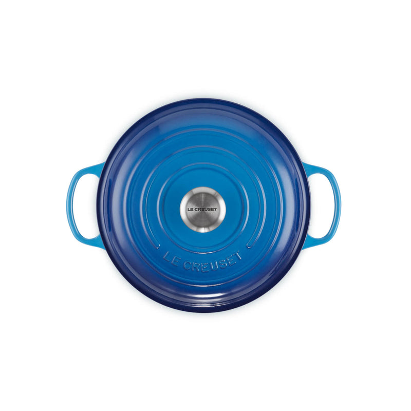 Le Creuset Signature Cast Iron 26cm Shallow Casserole - Azure