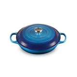 Le Creuset Signature Cast Iron 30cm Shallow Casserole - Azure