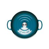 Le Creuset Signature Cast Iron 30cm Shallow Casserole - Deep Teal - Potters Cookshop