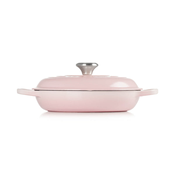 Le Creuset Signature Cast Iron 30cm Shallow Casserole - Shell Pink