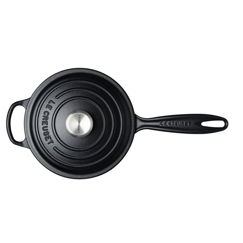 Le Creuset Signature 5 Piece Cast Iron Cookware Set - Satin Black - Potters Cookshop