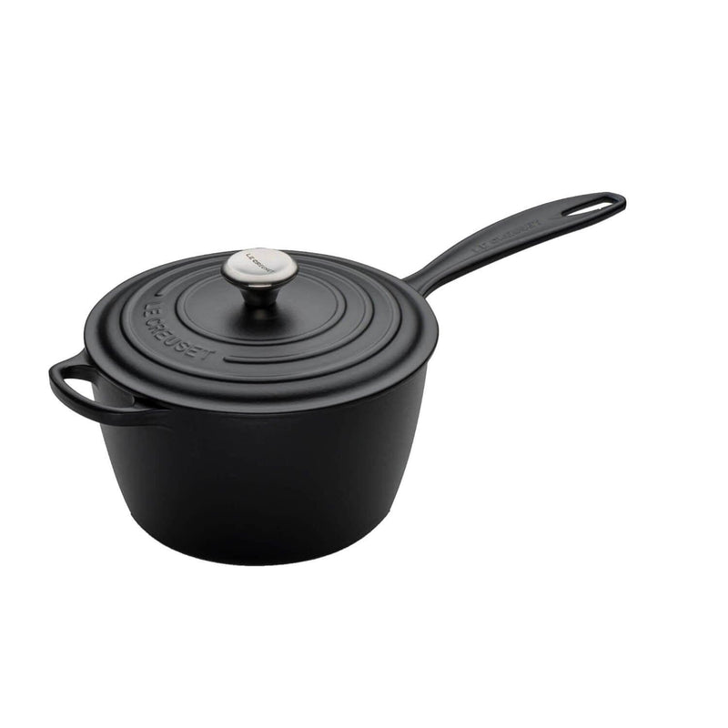 Le Creuset Signature 5 Piece Cast Iron Cookware Set - Satin Black - Potters Cookshop