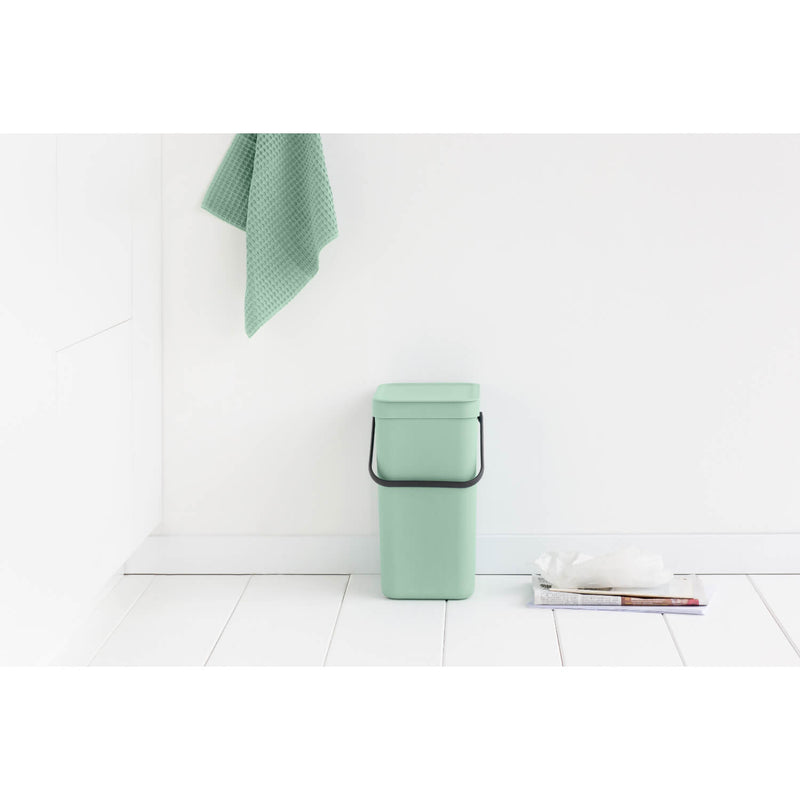 Brabantia Sort & Go 12 Litre Waste Bin - Jade Green