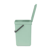 Brabantia Sort & Go 12 Litre Waste Bin - Jade Green