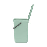 Brabantia Sort & Go 16 Litre Waste Bin - Jade Green - Potters Cookshop