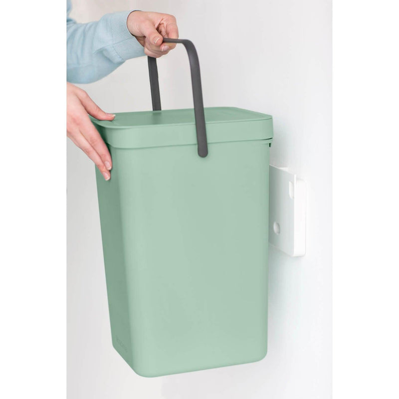 Brabantia Sort & Go 16 Litre Waste Bin - Jade Green - Potters Cookshop