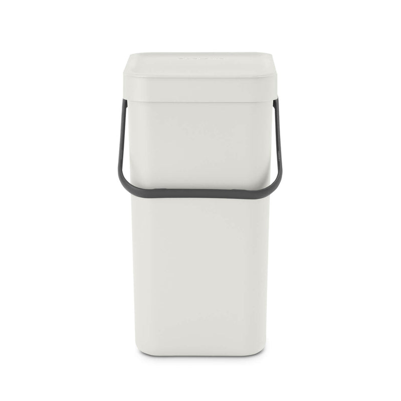 Brabantia Sort & Go 12 Litre Waste Bin - Light Grey