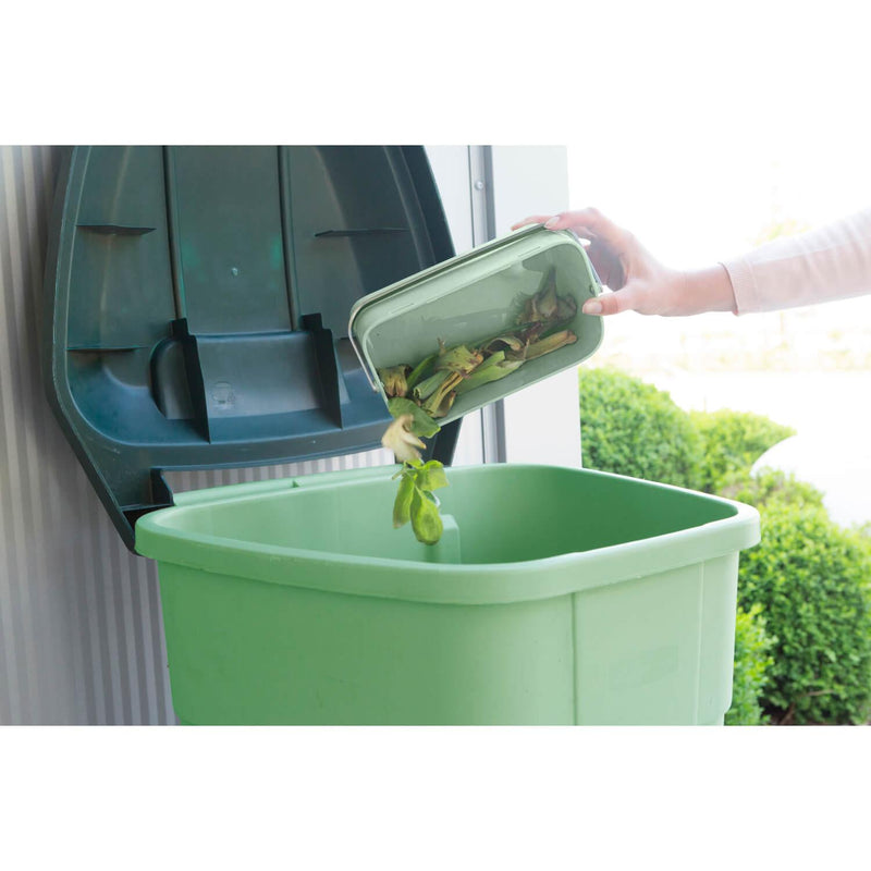 Brabantia SinkSide 1.8 Litre Food Waste Caddy -  Jade Green - Potters Cookshop