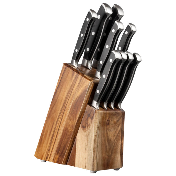 Taylor's Eye Witness Acacia Wood 9 Piece Kitchen Knife Block Set