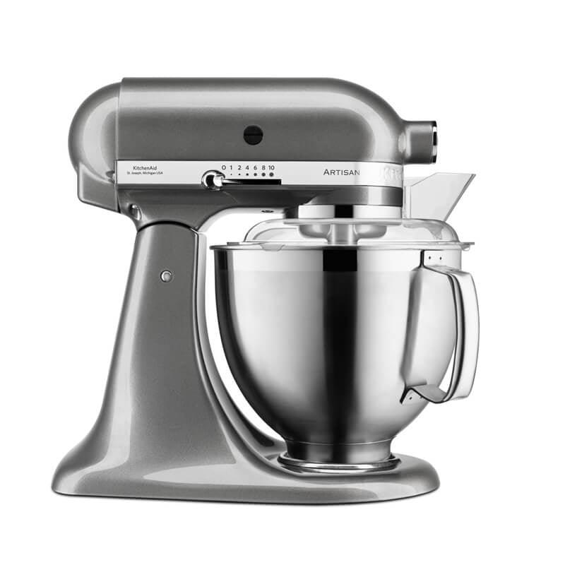 KitchenAid 5KSM185 Artisan Stand Mixer - Medallion Silver - Potters Cookshop