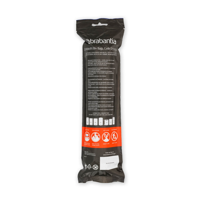 Brabantia PerfectFit Code D Bin Liners - 15 to 20L