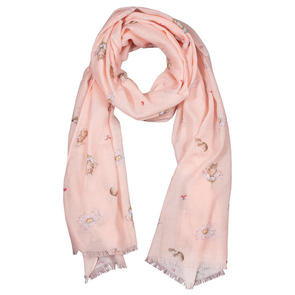 Wrendale Designs Scarf - Oops a Daisy Mouse