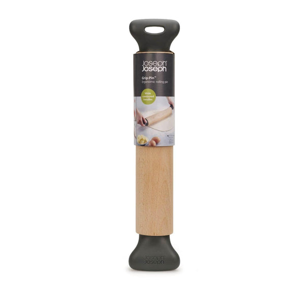 Joseph Joseph Grip Pin Ergonomic Rolling Pin - Grey - Potters Cookshop